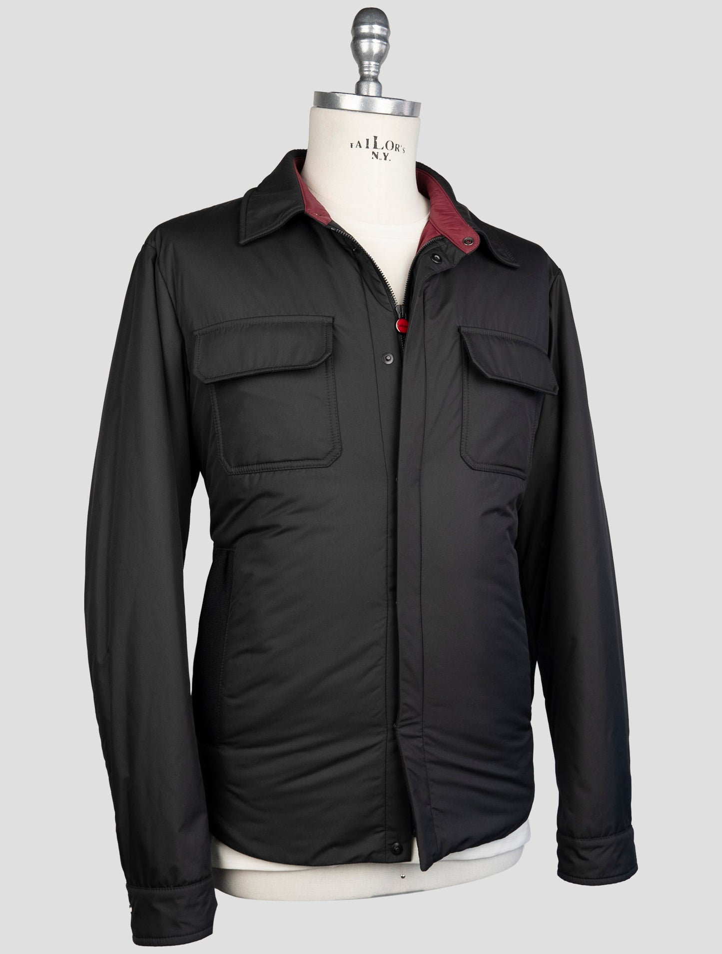 Kiton Black Pl Coat