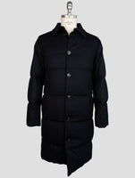 Kiton Blue Cashmere Ea Overcoat