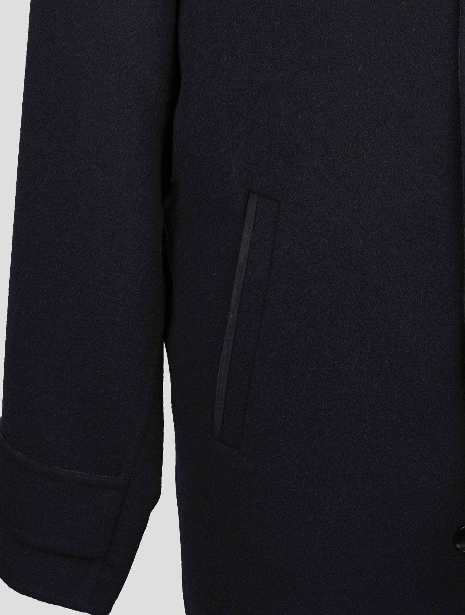Kiton Blue Fleece Wool Cashmere Overcoat