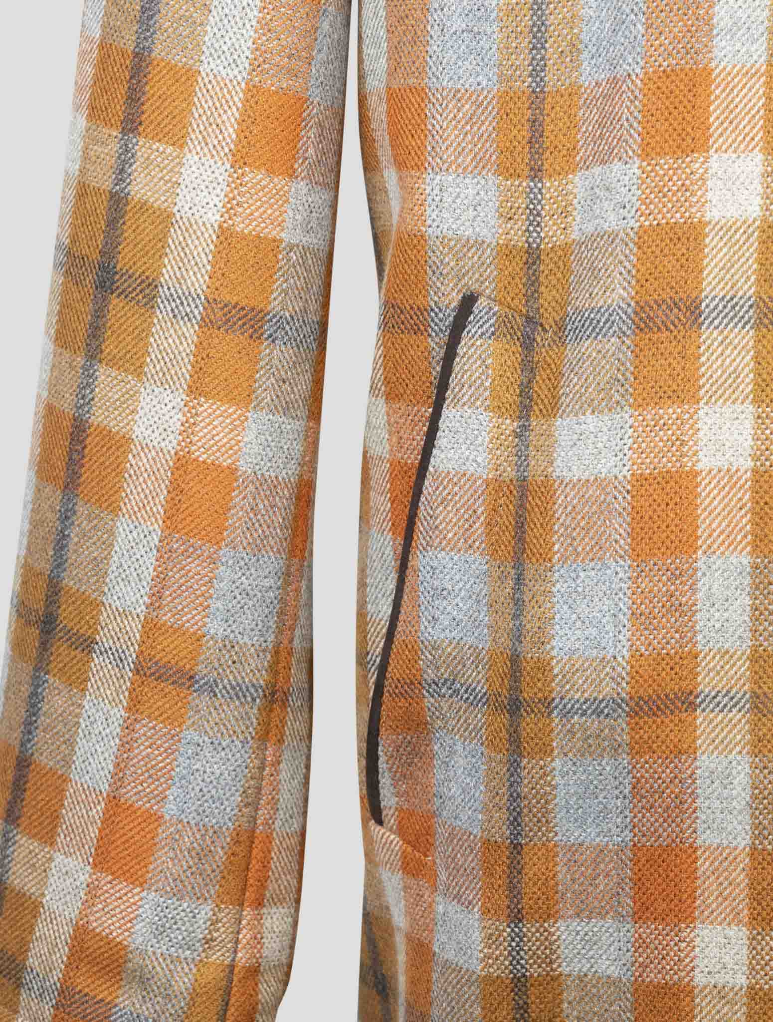 kiton Multicolor Cashmere Virgin Wool Pl Overcoat Reverse
