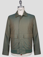 Kiton Green Cotton Coat