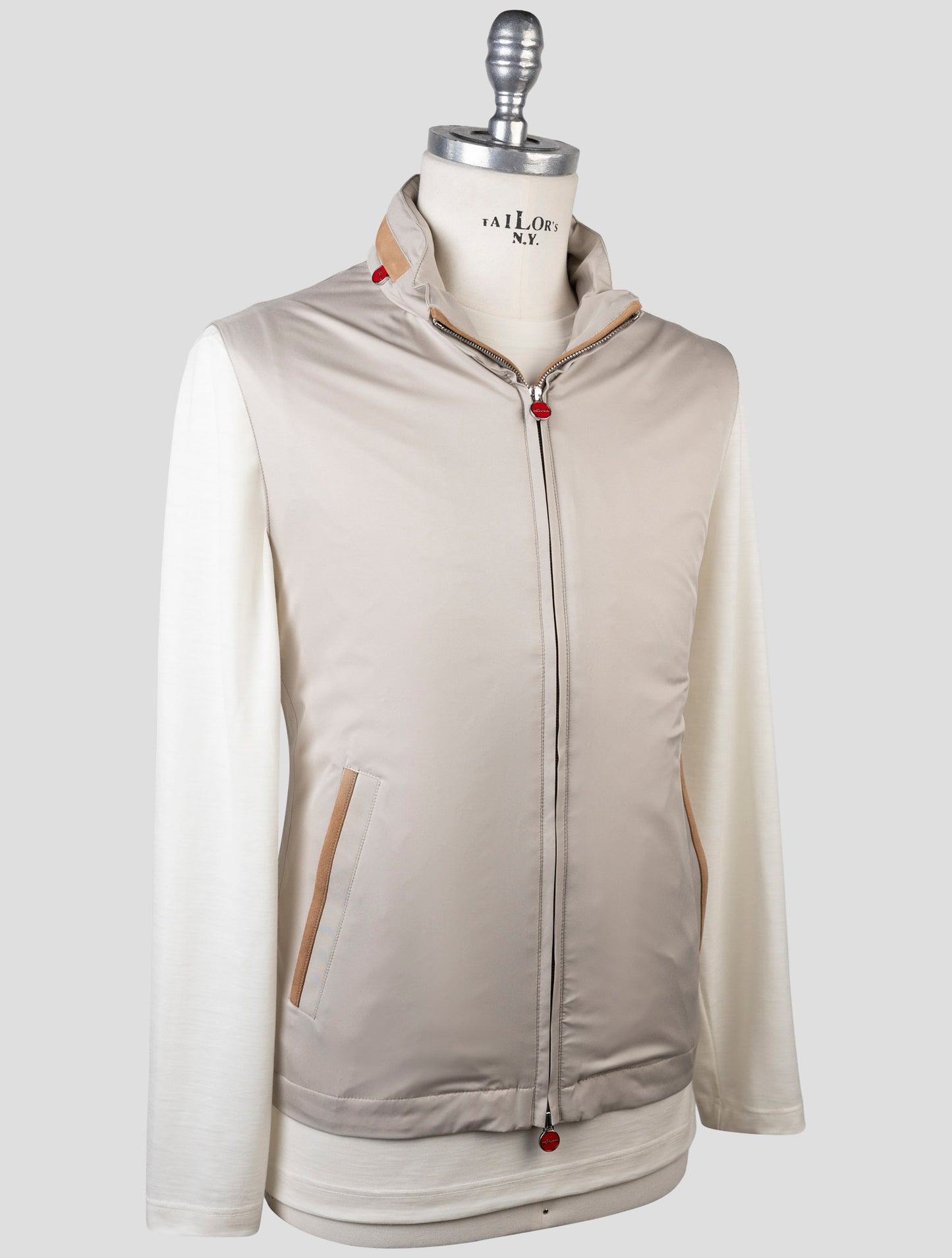 Kiton Taupe Pl Gilet