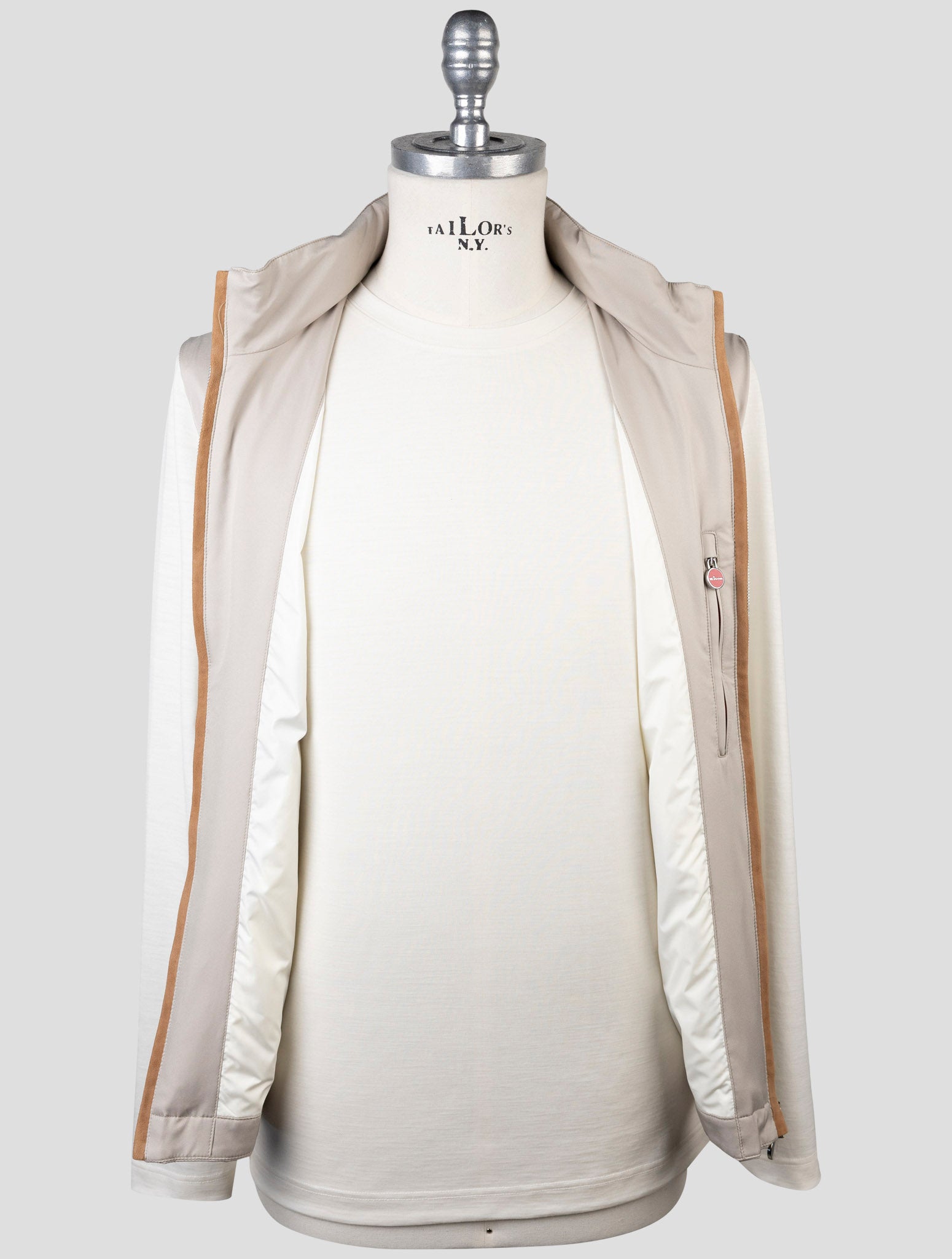 Kiton Taupe Pl Gilet