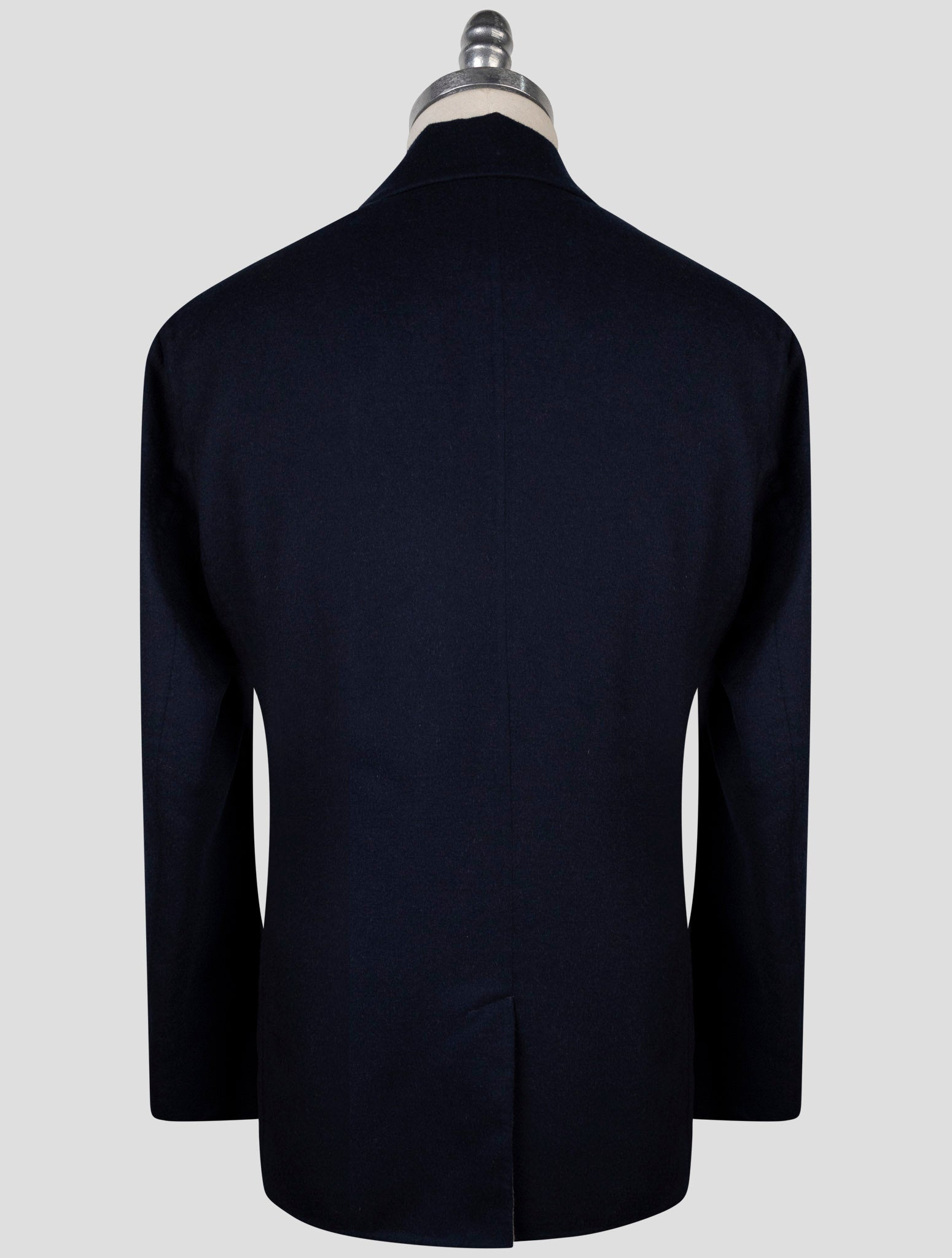 Kiton Blue Cashmere Silk Coat
