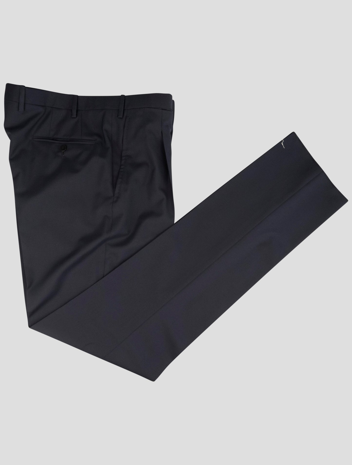 Kiton Blue Wool Pants