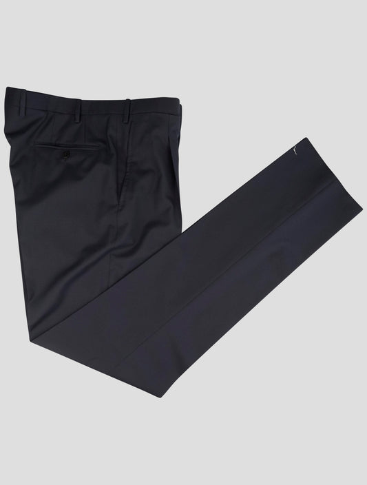 Kiton Blue Wool Pants