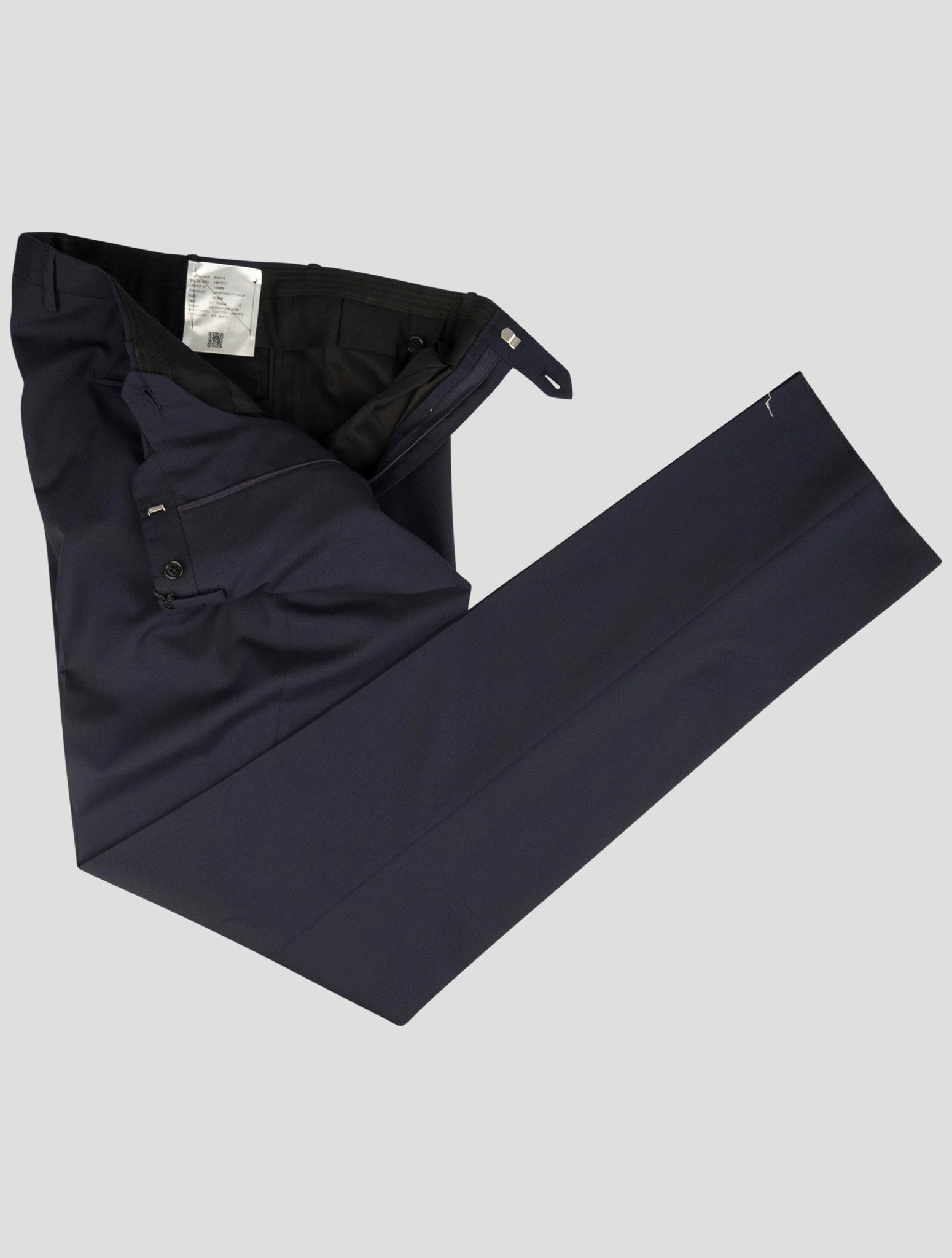Kiton Blue Wool Pants
