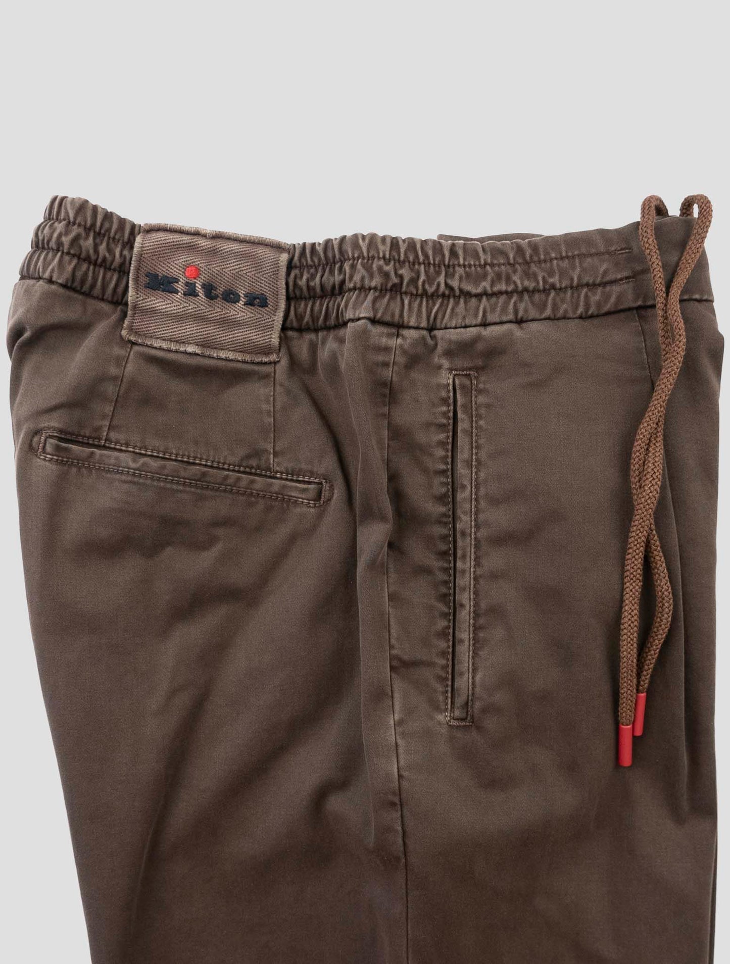 Kiton Brown Cotton Ea Pants