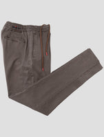 Kiton Brown Lyocell Cotton Ea Pants