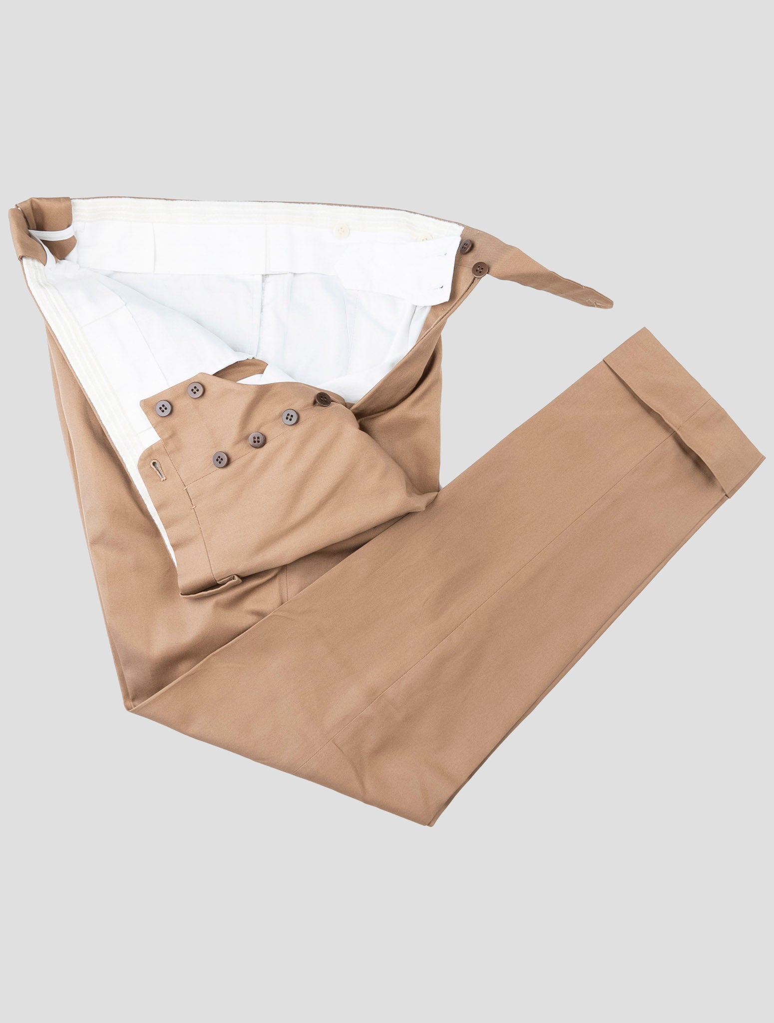 Kiton Brown Cotton Pants