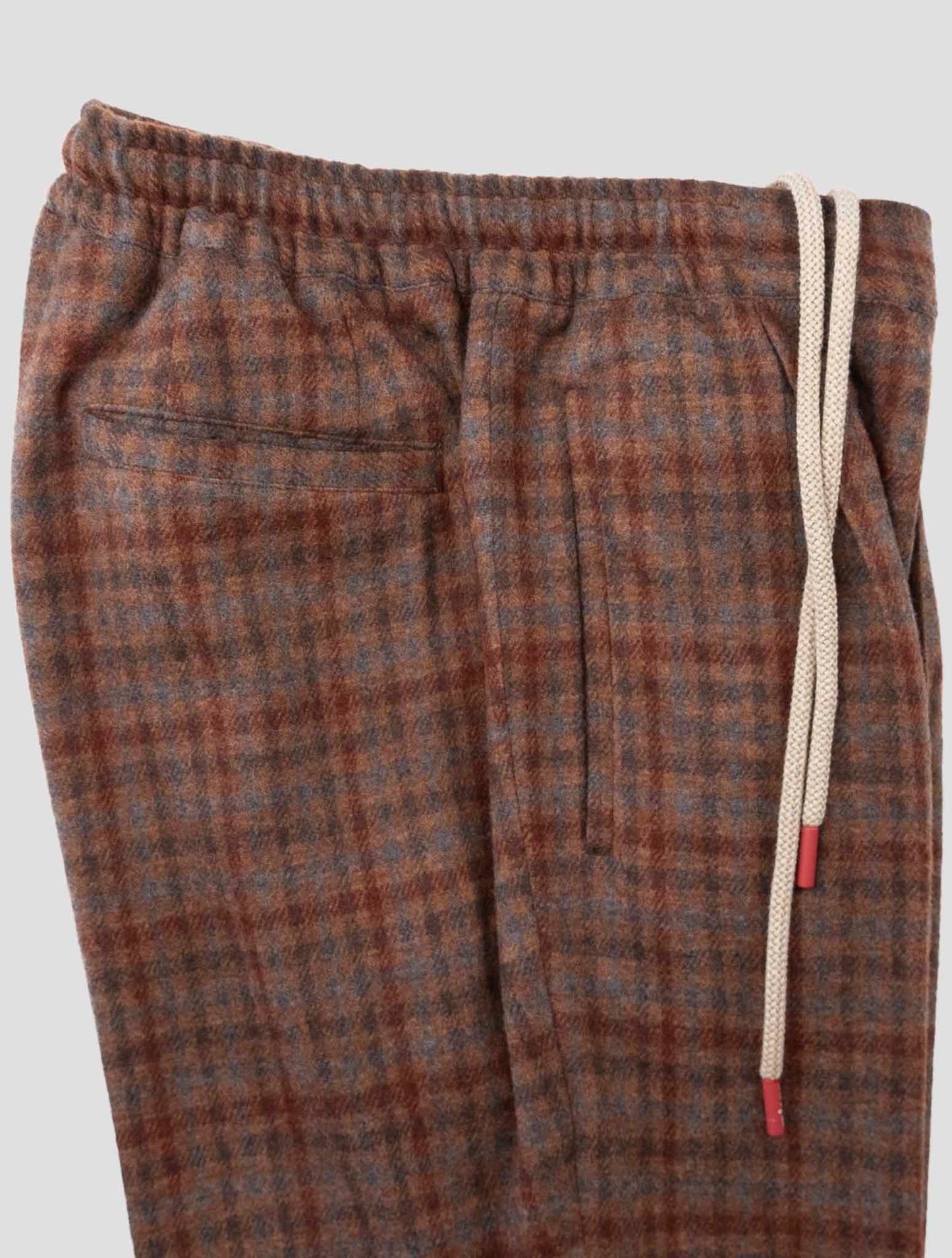 Kiton Brown Virgin Wool Pants