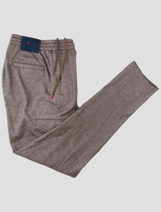 Kiton Brown Cotton Yak Cargo Pants