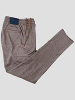 Kiton Brown Cotton Yak Cargo Pants