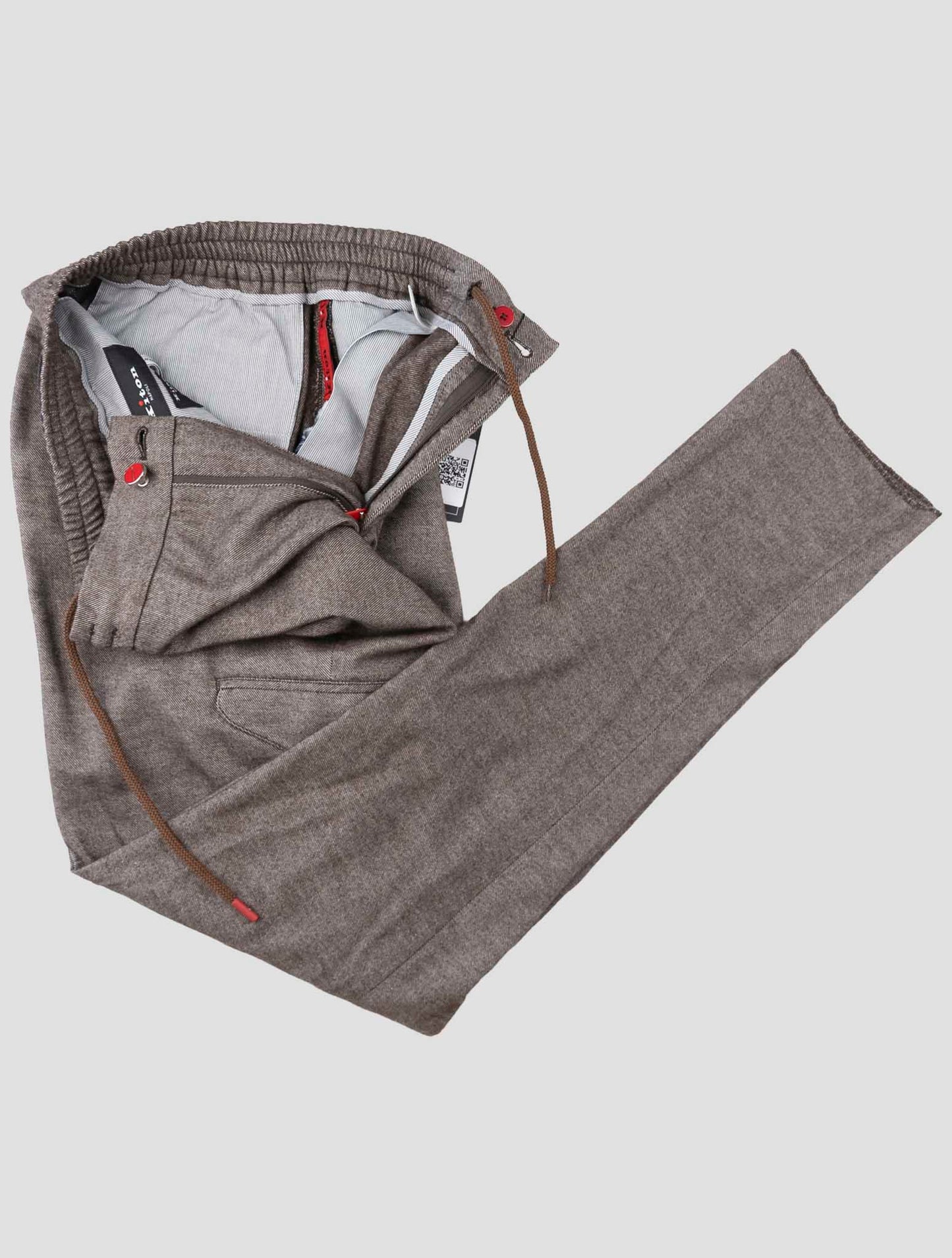 Kiton Brown Cotton Yak Cargo Pants