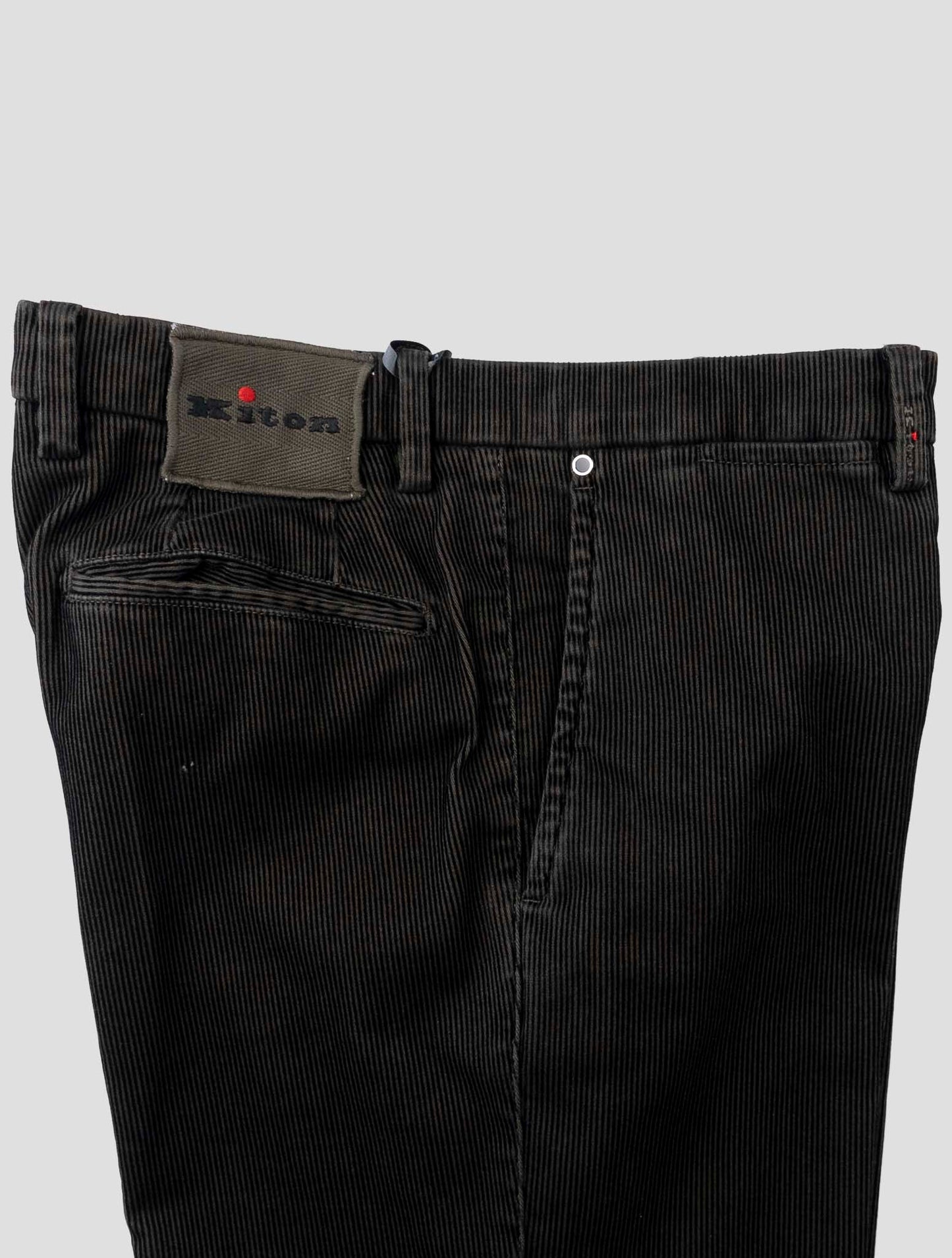 Kiton Brown Cotton Nylon Ea Pants