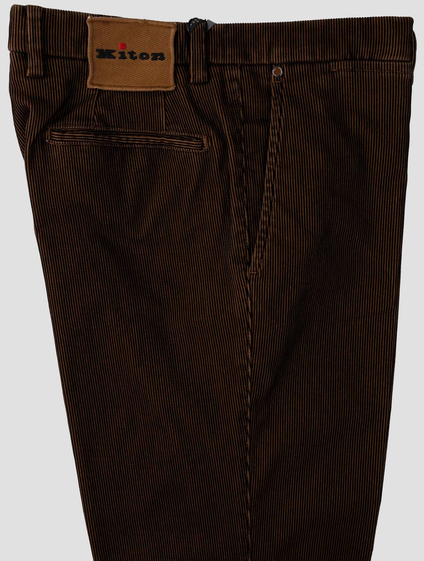 Kiton Dark Brown Cotton Nylon Ea Pants