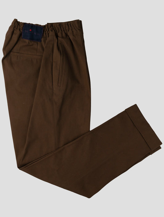 Kiton Brown Cotton Ea Pants