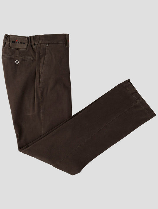 Kiton Brown Cotton Ea Pants