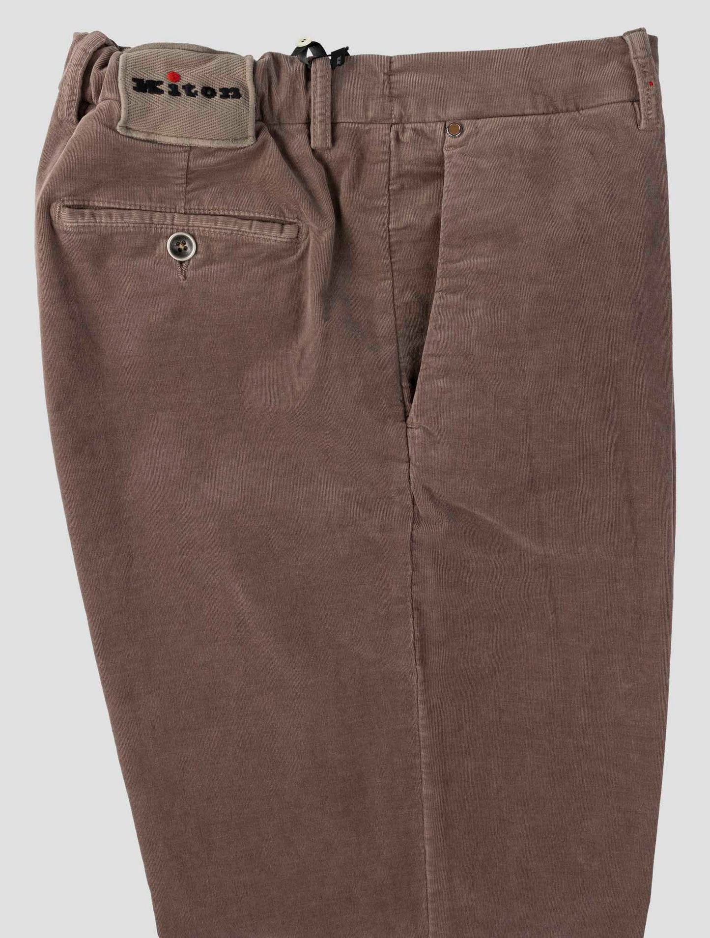 Kiton Brown Cotton Lyocell Ea Pants