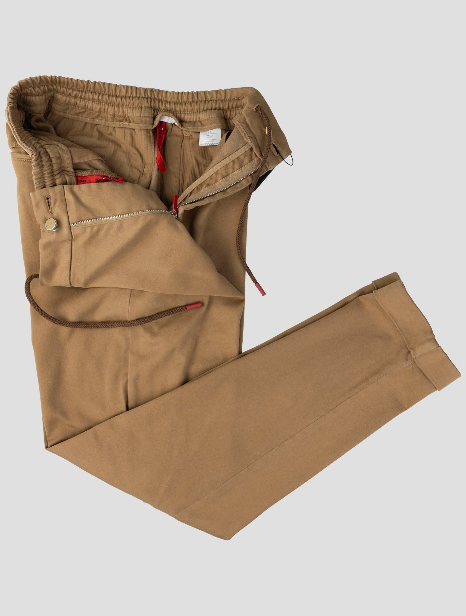 Kiton Brown Cotton Lyocell Ea Pants