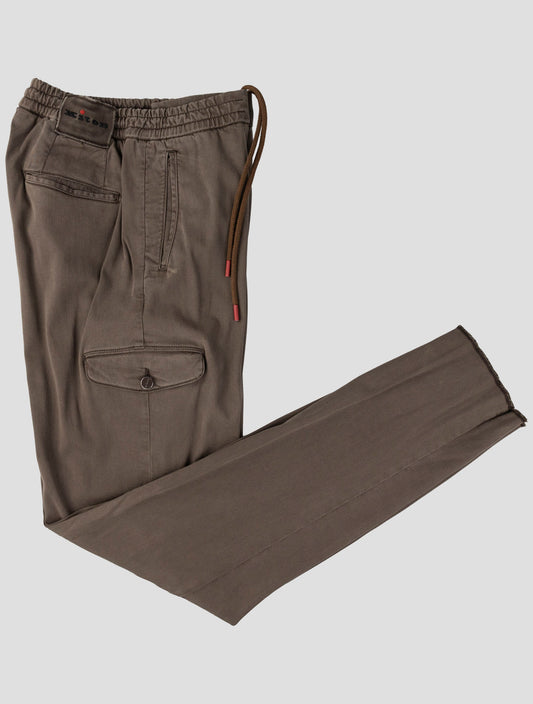 Kiton Brown Lyocell Ea Cargo Pants