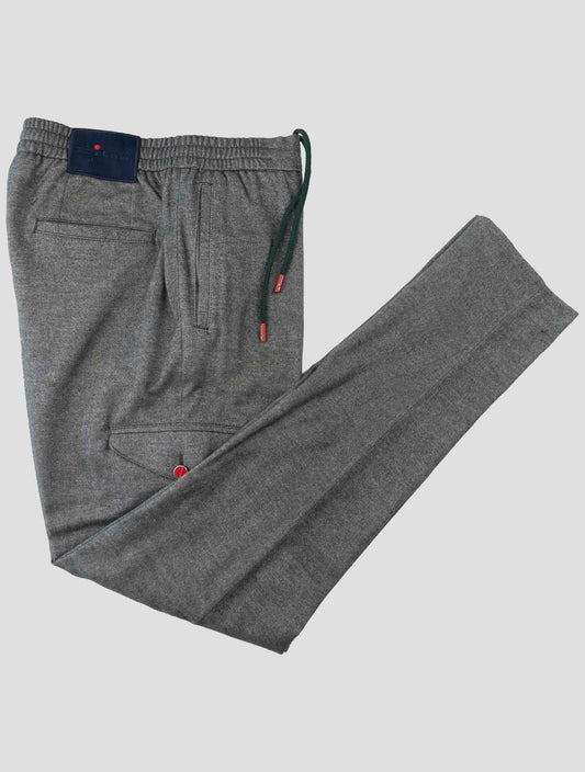 Kiton Gray Cotton Yak Cargo Pants