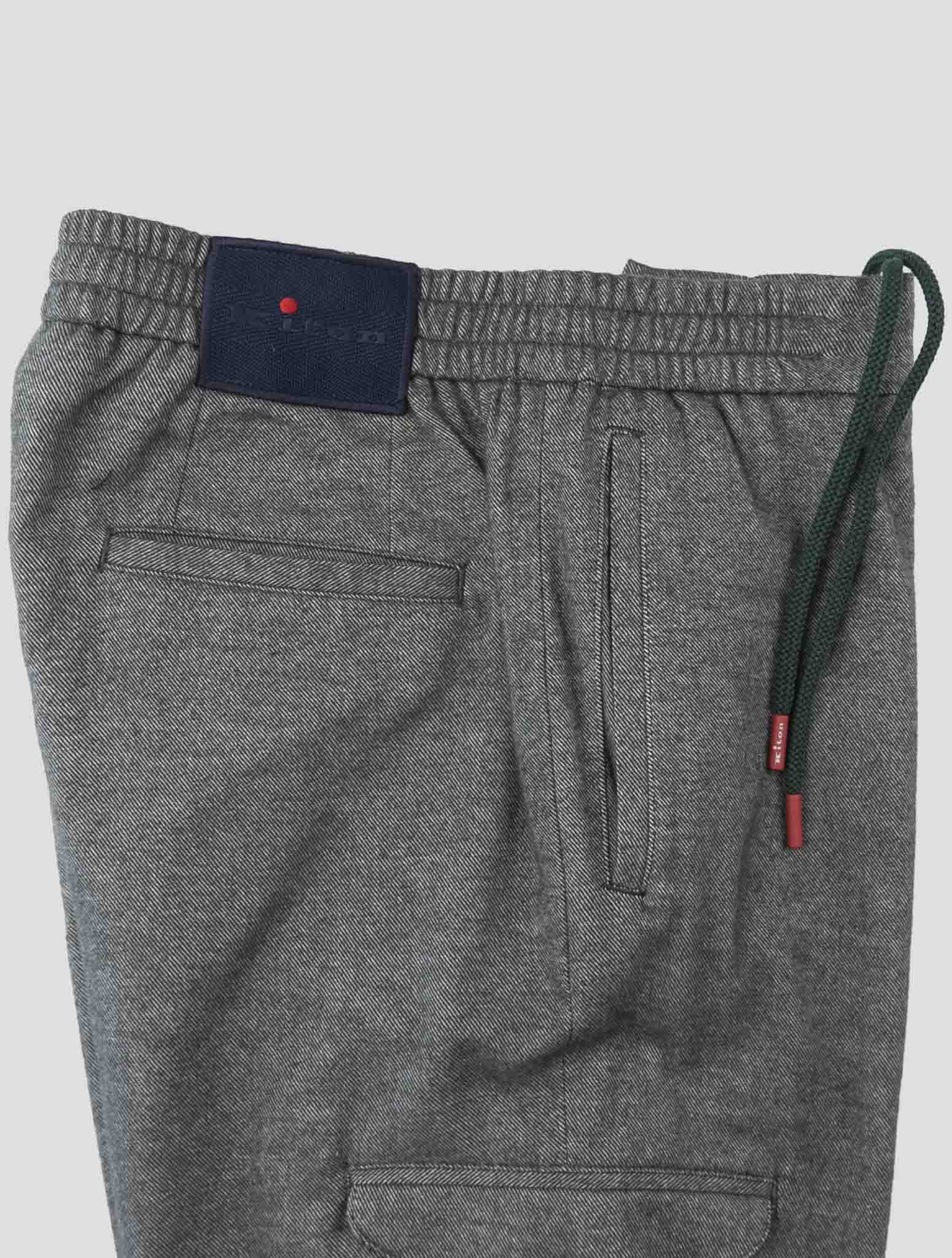 Kiton Gray Cotton Yak Cargo Pants
