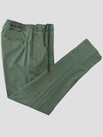 Kiton Green Lyocell Cotton Ea Pants