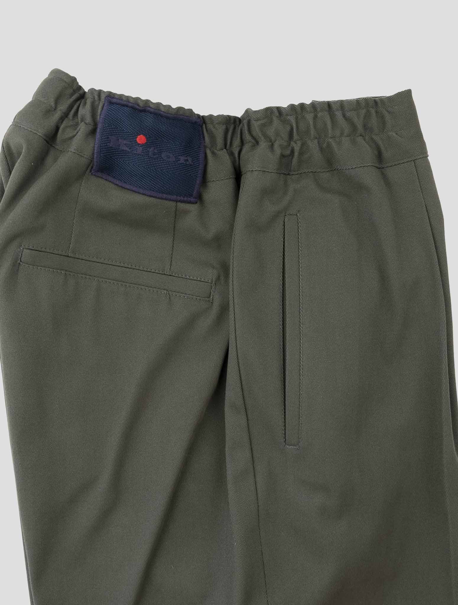 Kiton Green Cotton Ea Pants