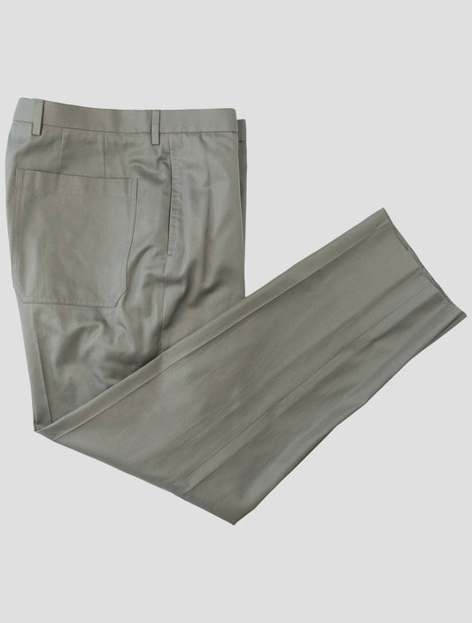 Kiton Green Cotton Pants