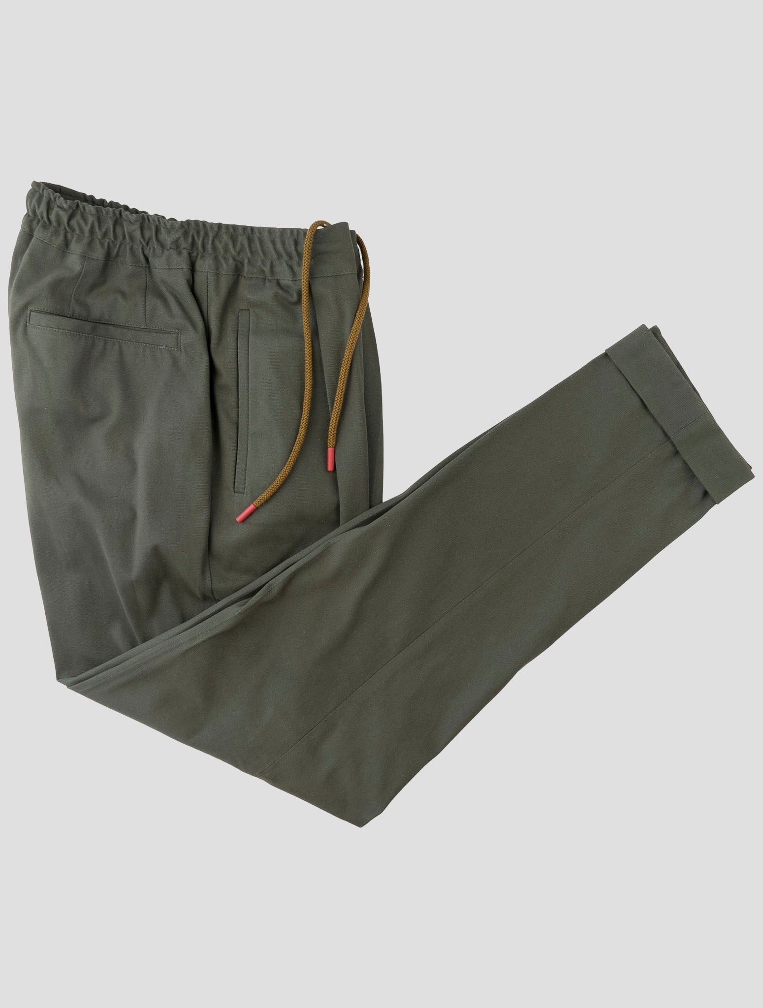 Kiton Green Cotton Ea Pants