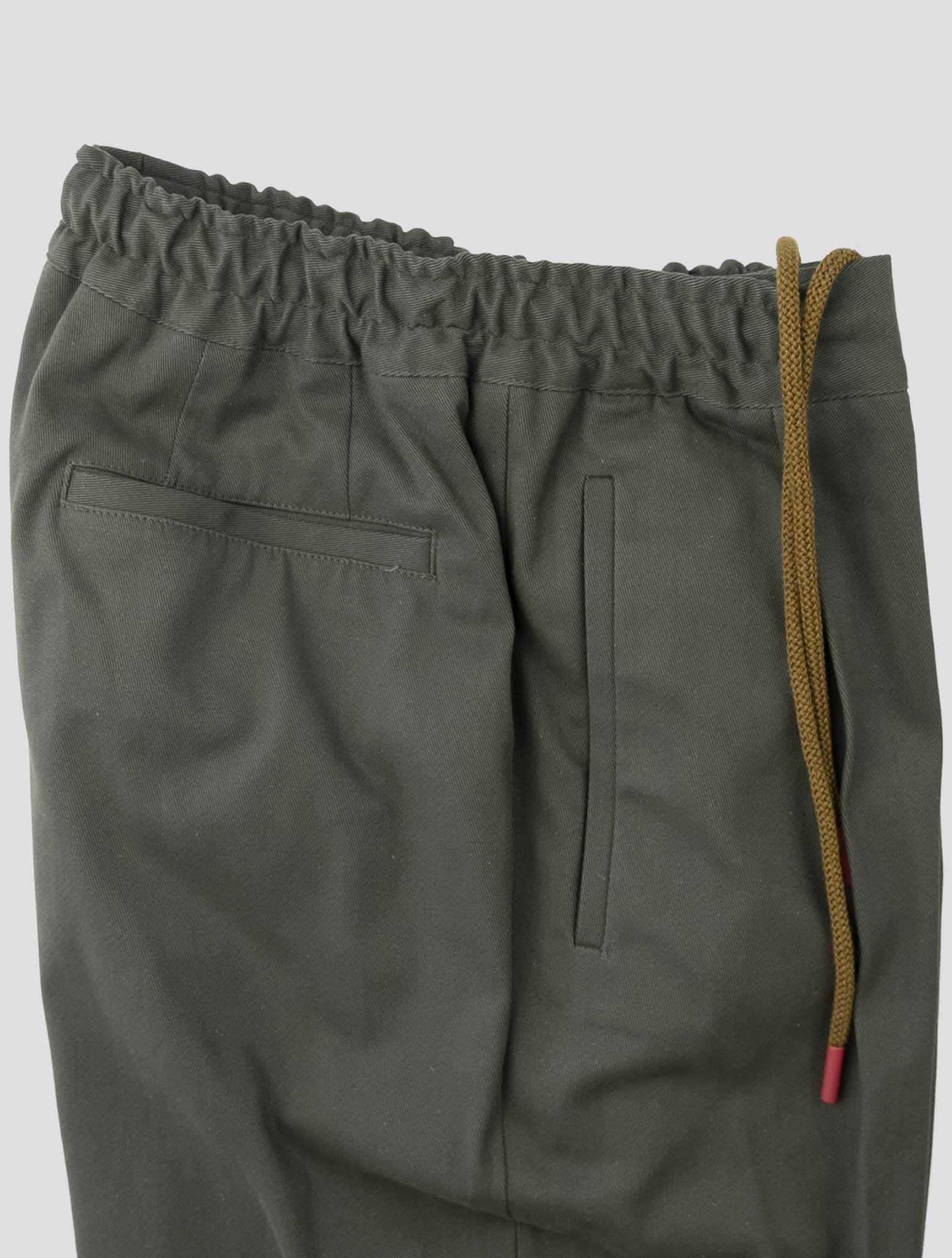 Kiton Green Cotton Ea Pants