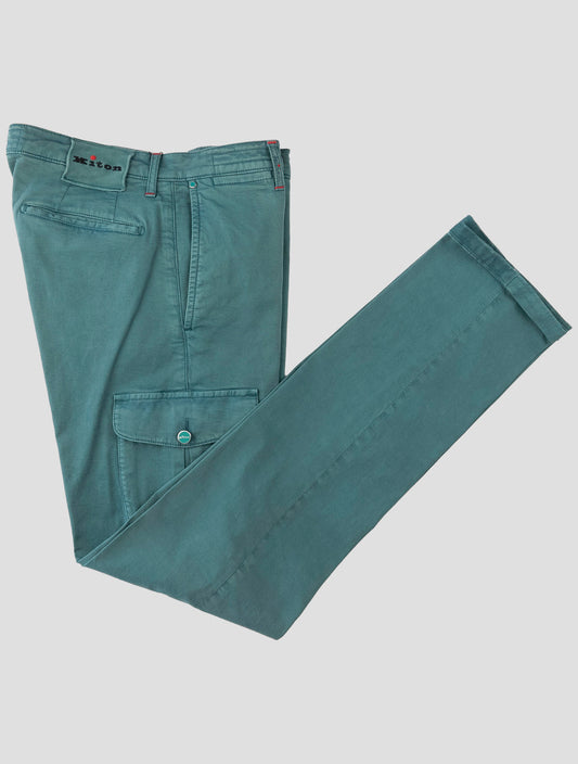 Kiton Green Cotton Ea Pants