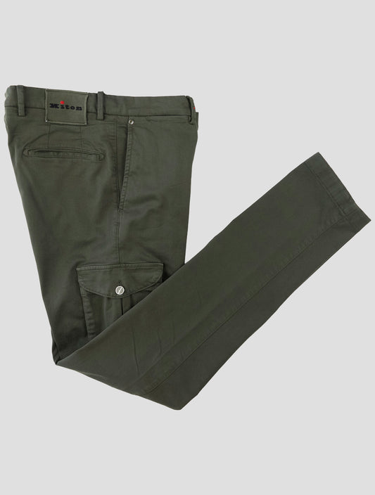 Kiton Green Cotton Ea Cargo Pants
