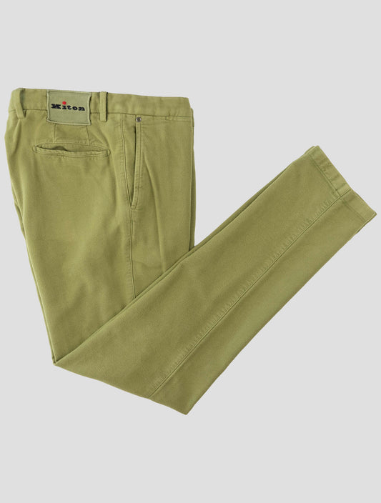 Kiton Green Modal Cotton Ea Pants