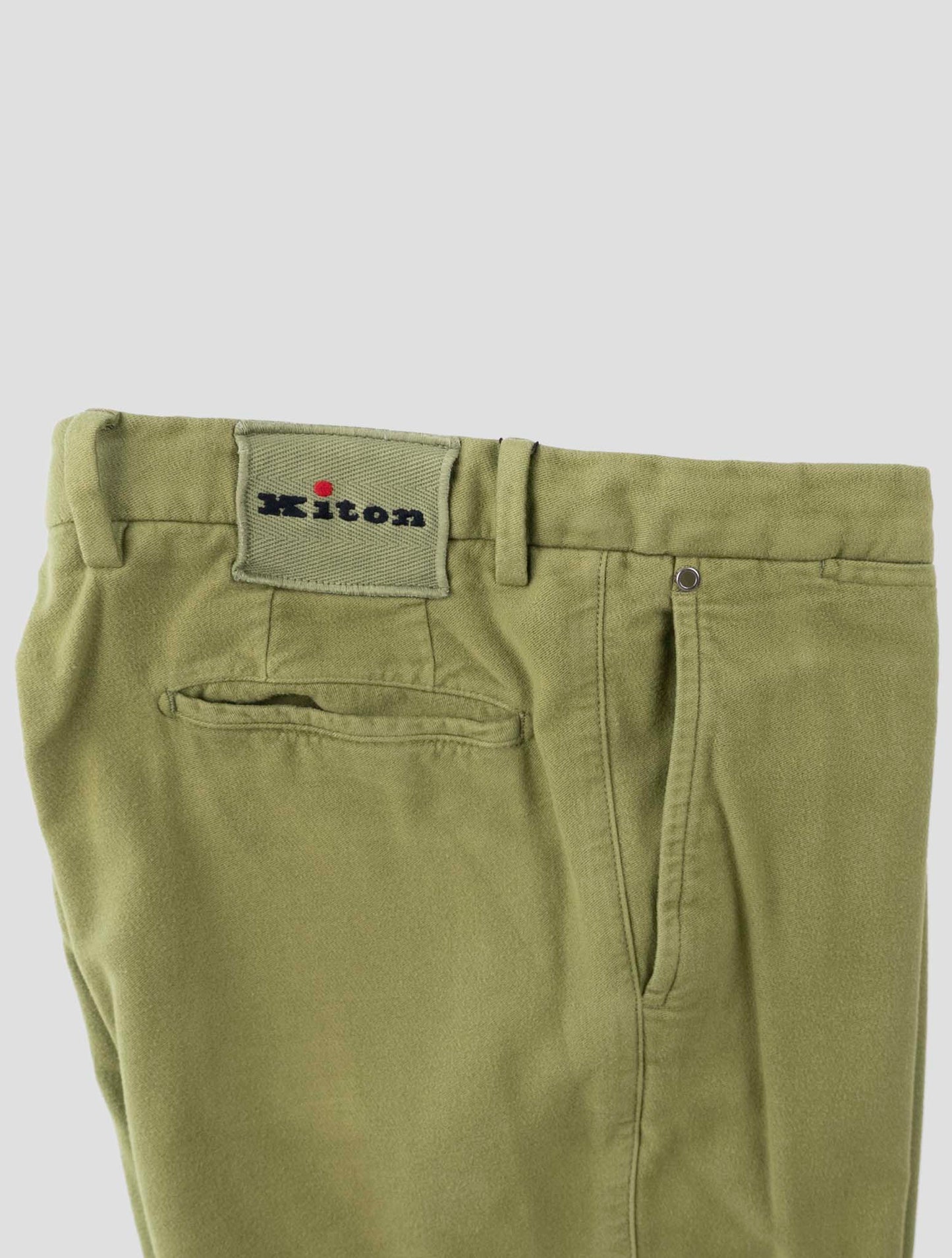 Kiton Green Modal Cotton Ea Pants