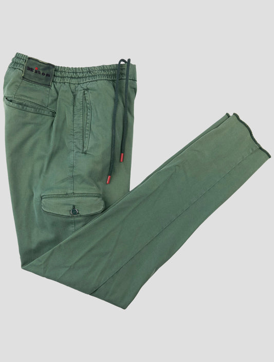 Kiton Green Lyocell Ea Cargo Pants