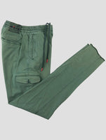 Kiton Green Lyocell Ea Cargo Pants
