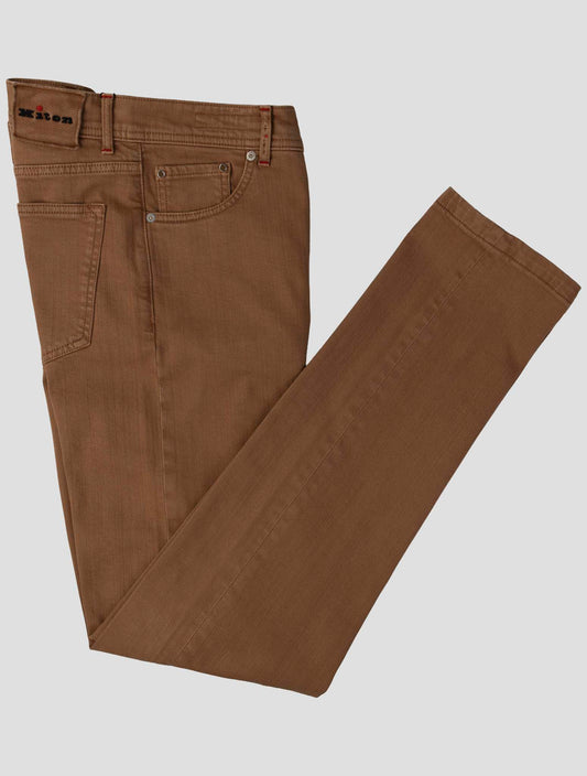 Kiton Brown Cotton Ea Pants