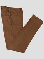 Kiton Brown Cotton Ea Pants