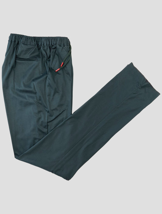 Kiton Green Cotton Jogging Pants