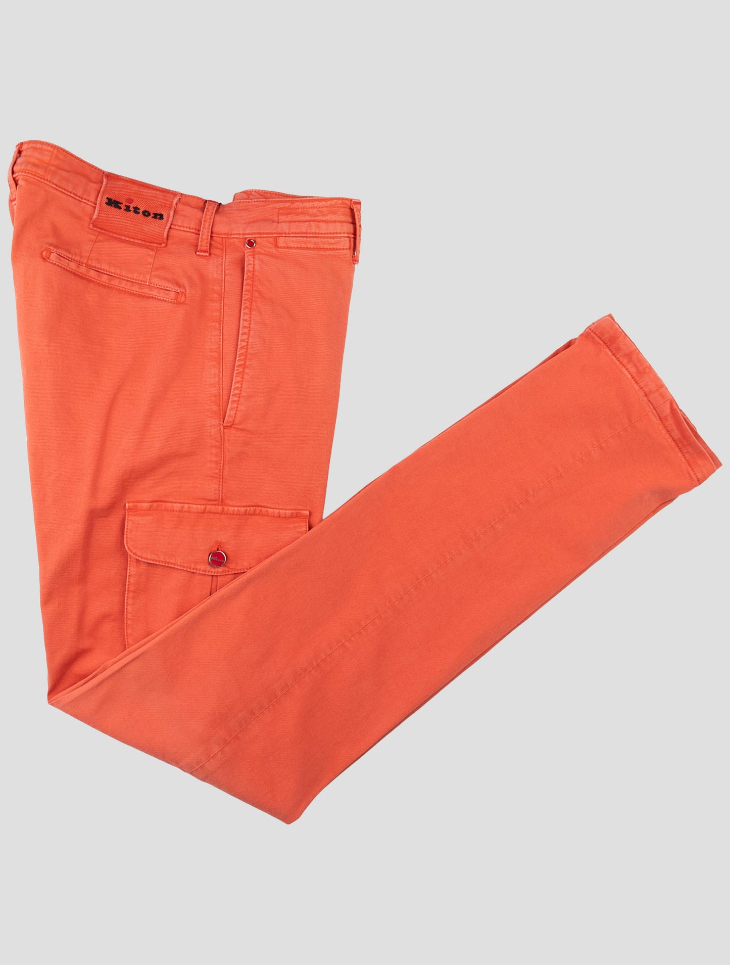 Kiton Red Cotton Ea Cargo Pants