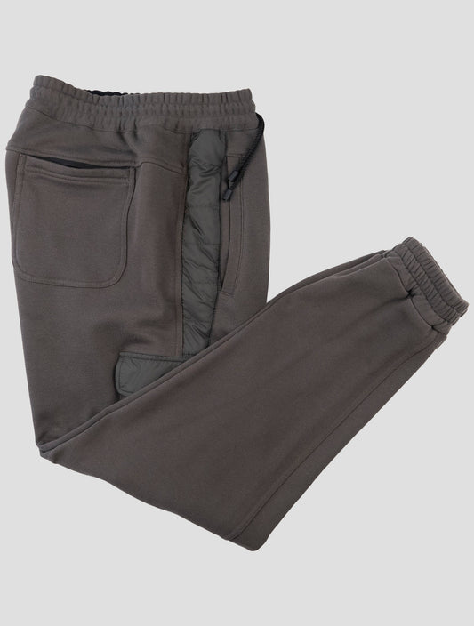 Kiton Dark Green Cotton Pl Jogging Pants