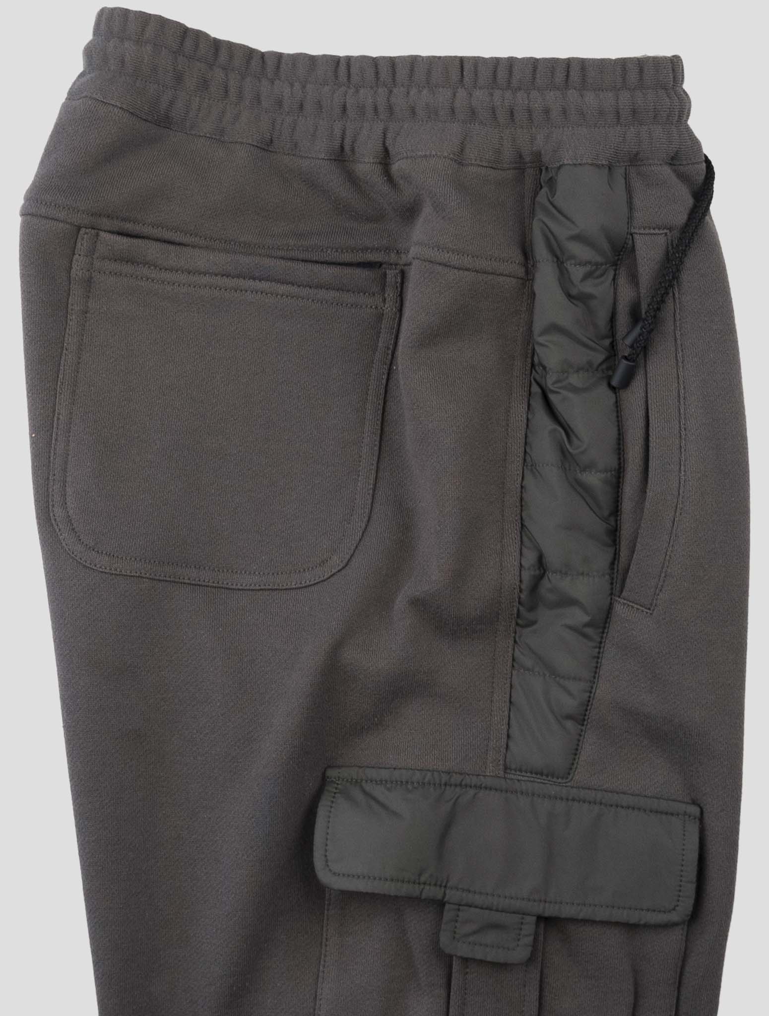 Kiton Dark Green Cotton Pl Jogging Pants