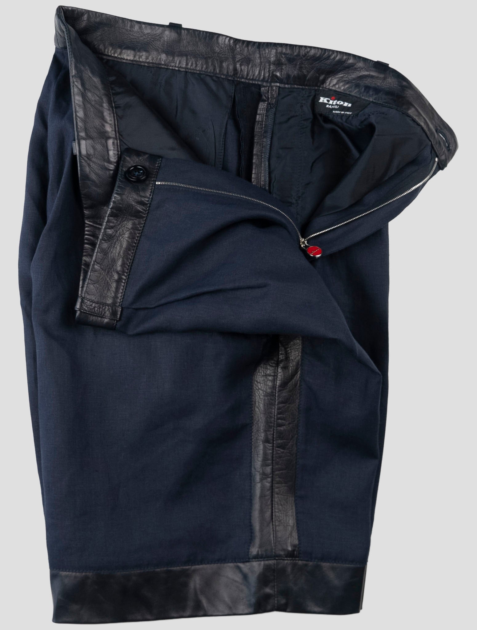 Kiton Blue Linen Short Pants