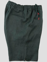 Kiton Green Linen Short Pants