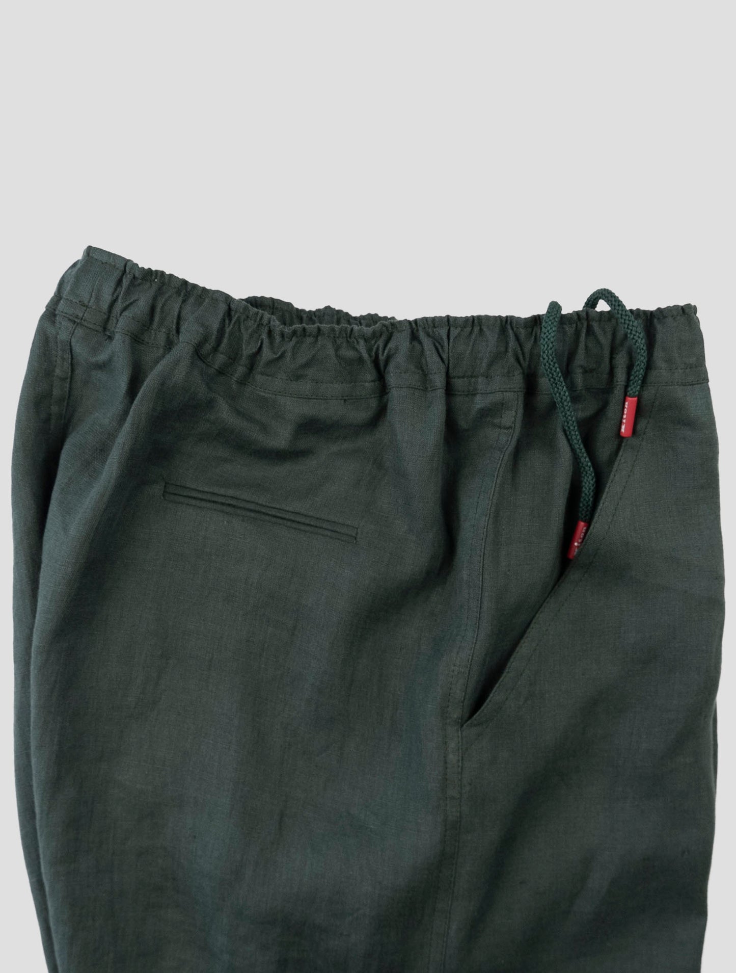 Kiton Green Linen Short Pants
