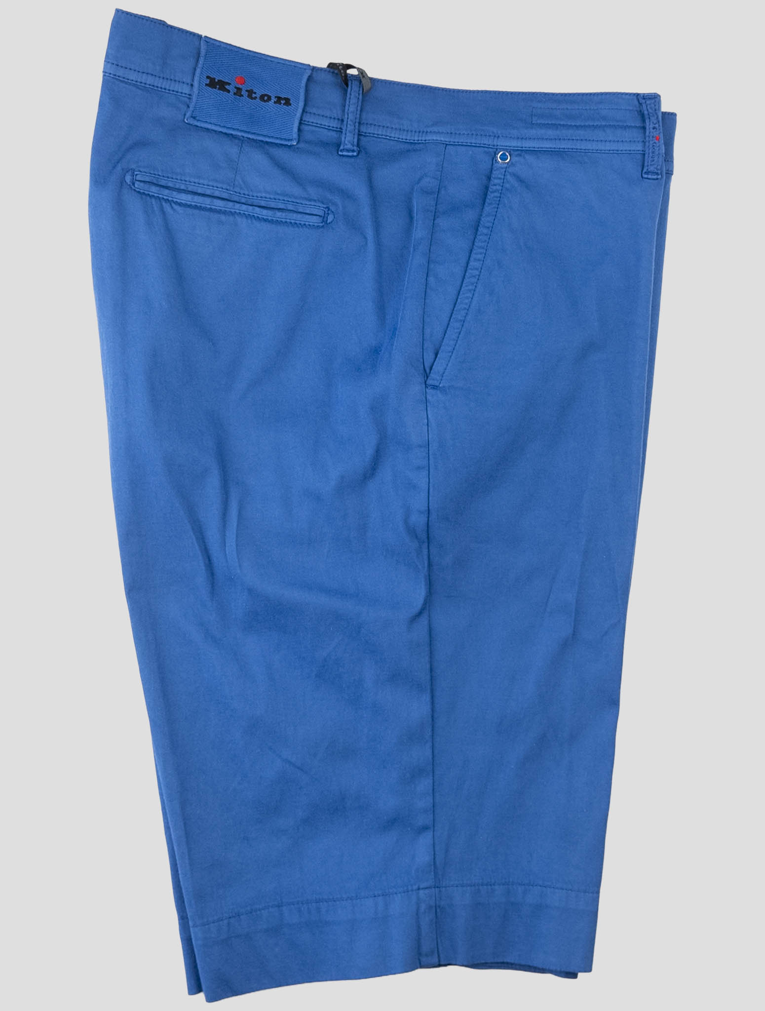 Kiton Blue Cotton Silk Ea Short Pants