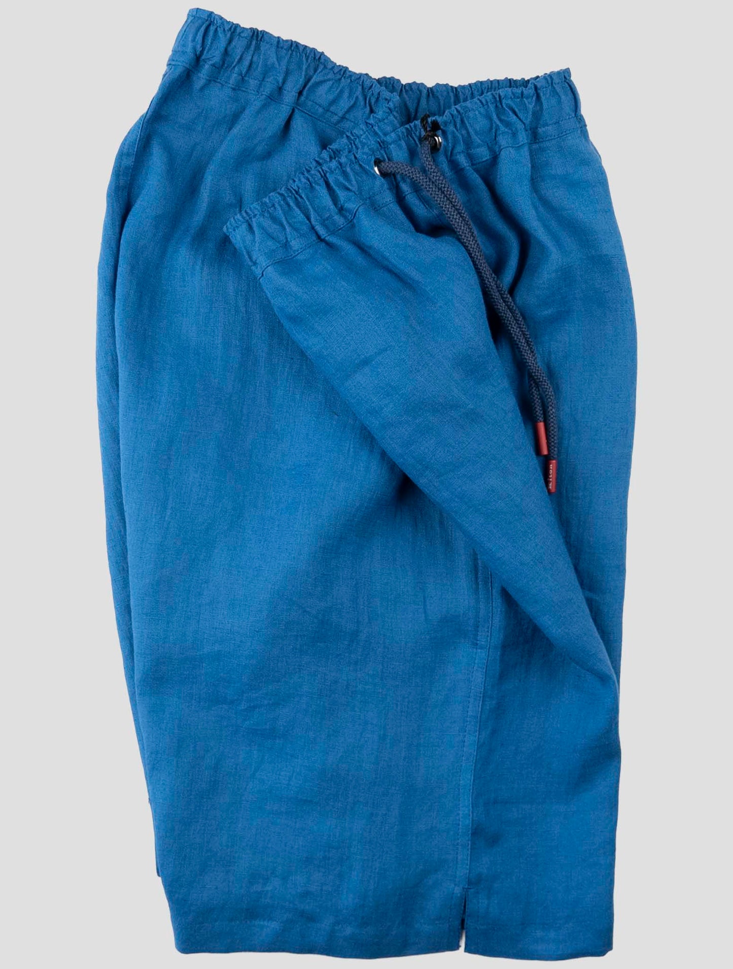 Kiton Blue Linen Short Pants