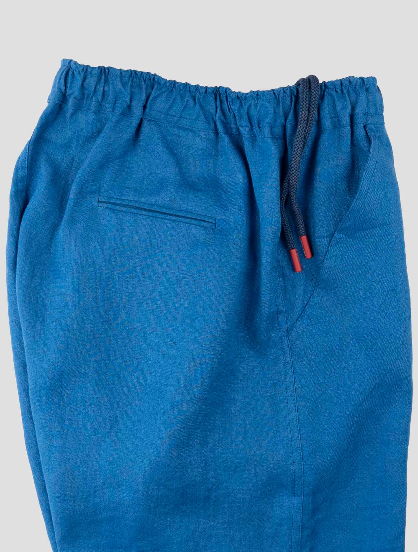 Kiton Blue Linen Short Pants
